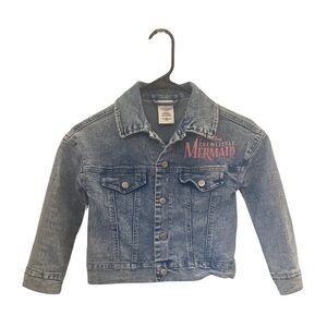 Girls Disney xs The Little Mermaid jean jacket